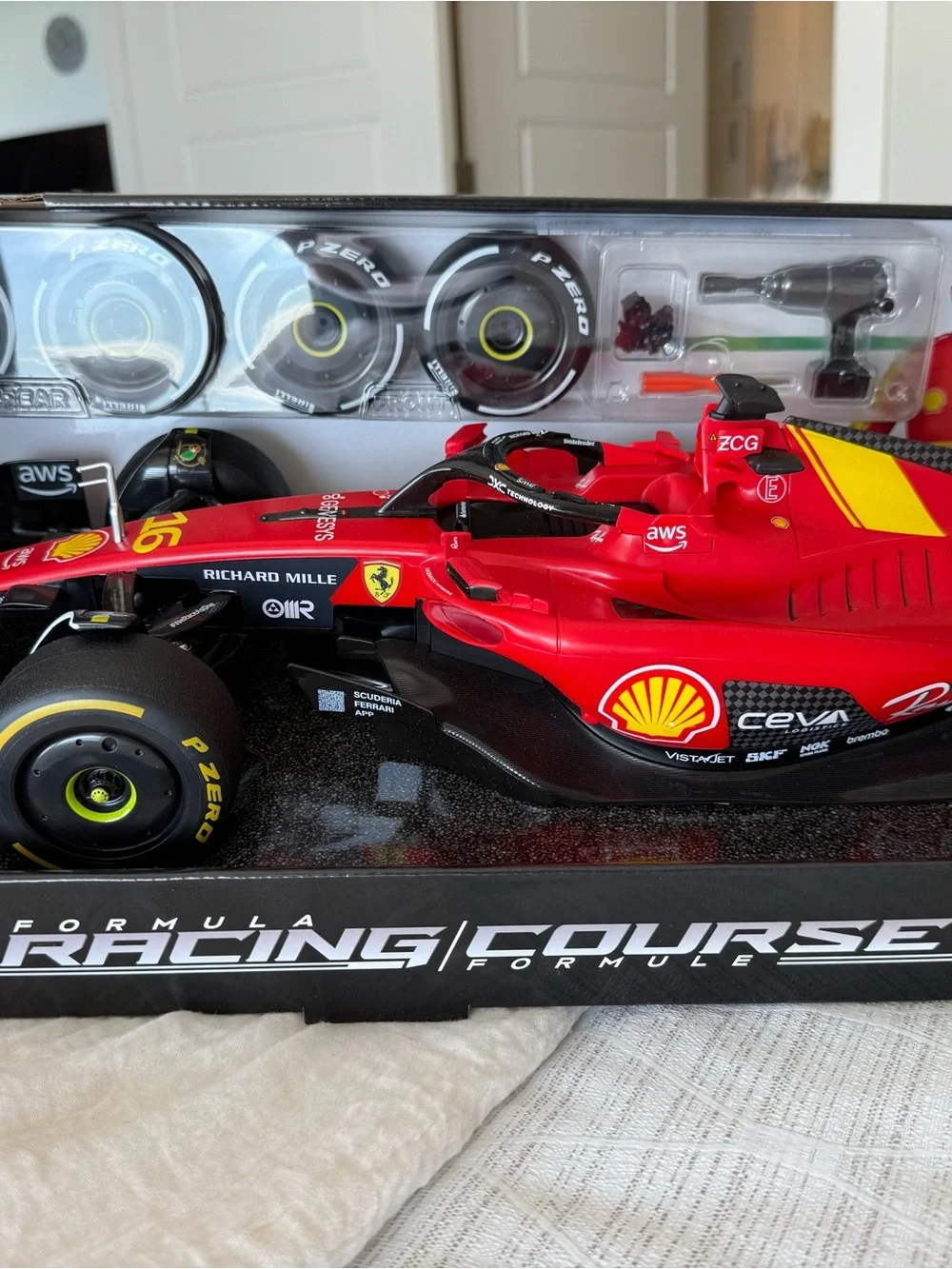Red Ferrari-Style Formula Racing Car Toy - Kids Vehicles